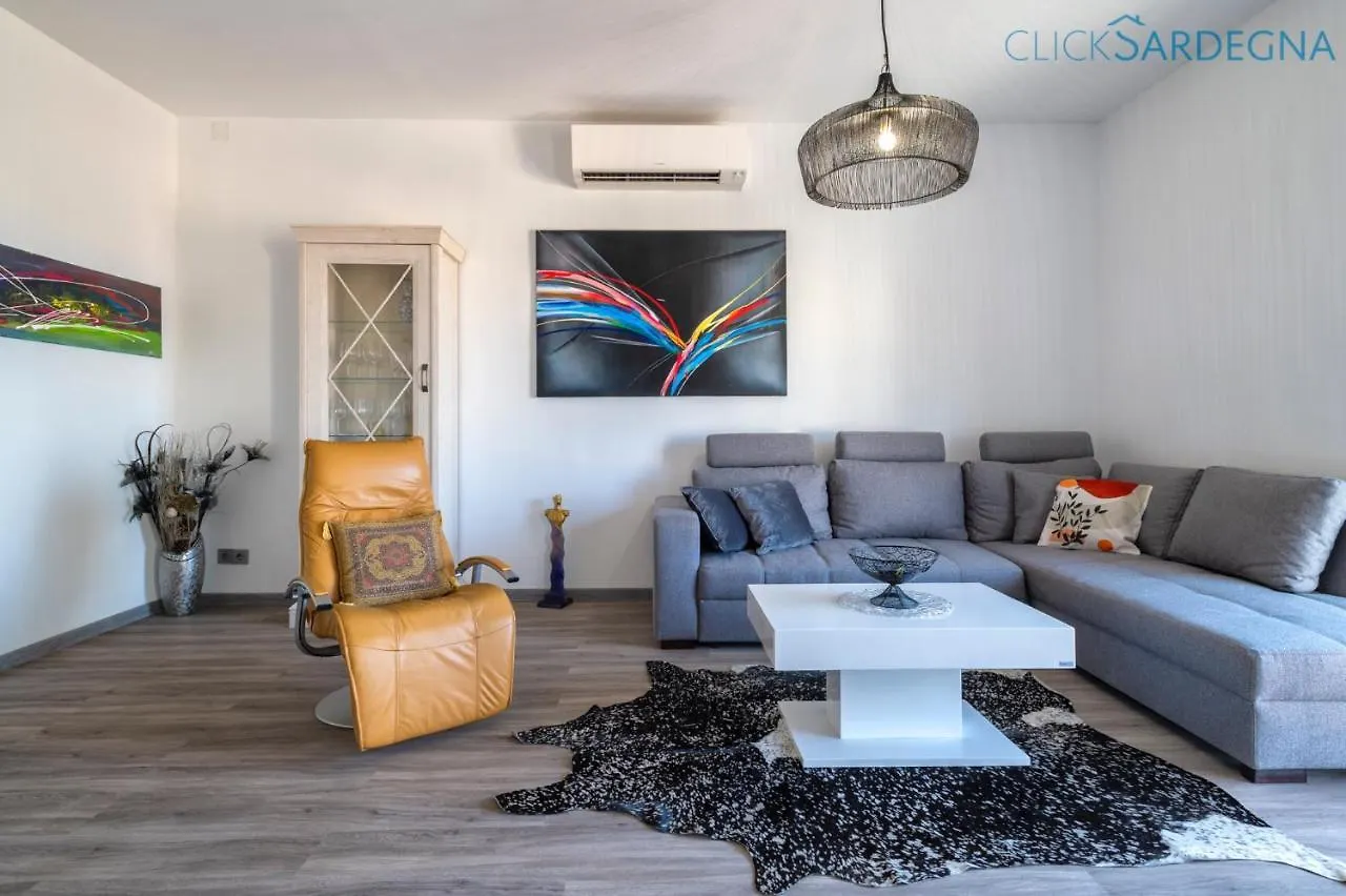 Appartamento Alghero con vista mare piano centro per 6 persone posto auto